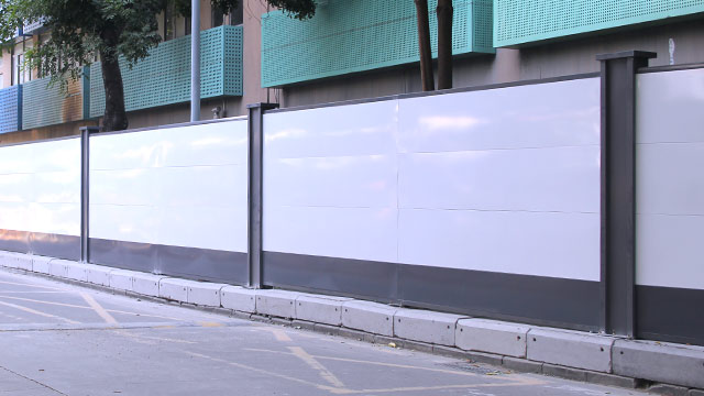 深圳西麗紅花嶺工業區施工圍擋安裝項目-A/B/C類圍擋-深圳市大通建材有限公司鋼圍擋生產定制廠家