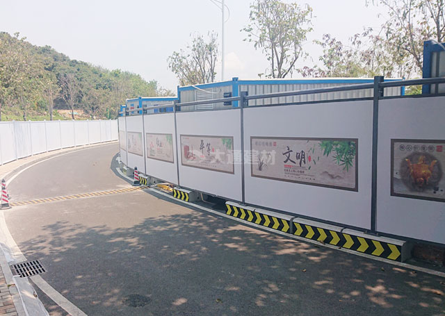 廣州新型工字鋼圍擋-廣州荔灣區道路施工圍擋C款<